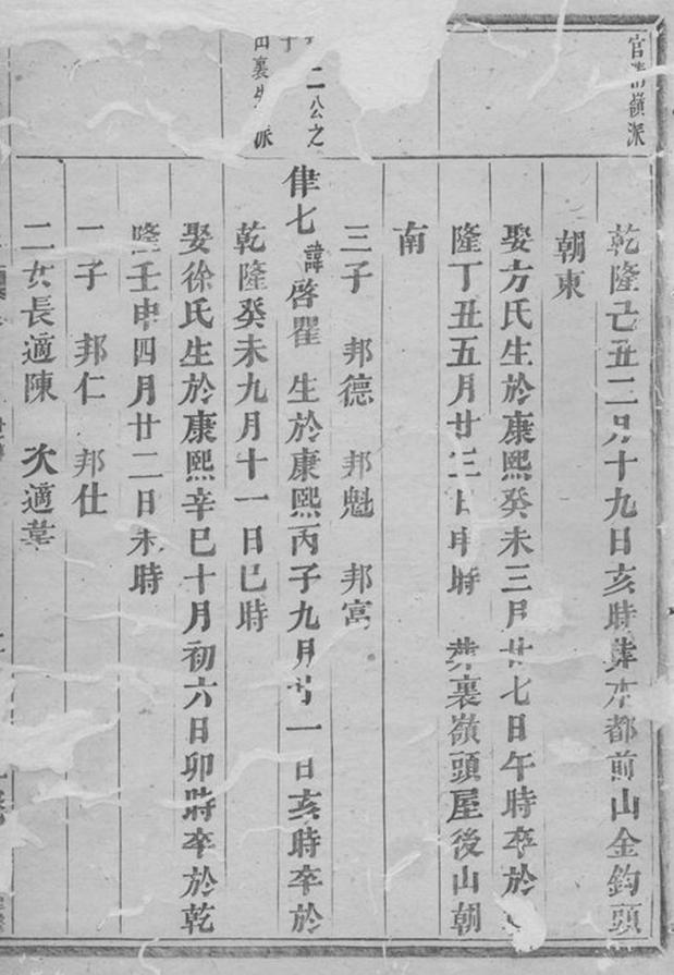 _梅溪朱氏宗譜 version __