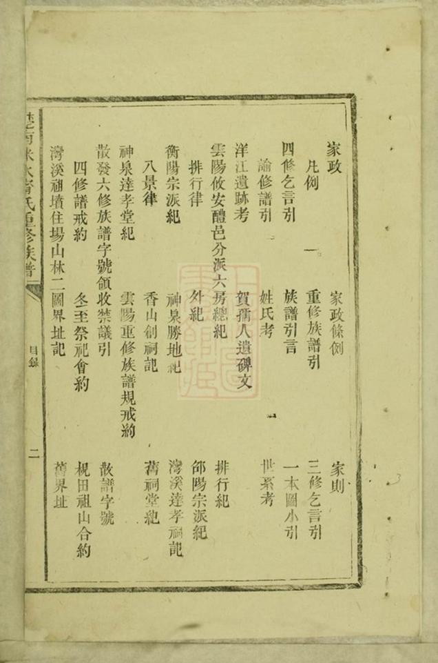 _楚南雲陽寧氏六修族譜__