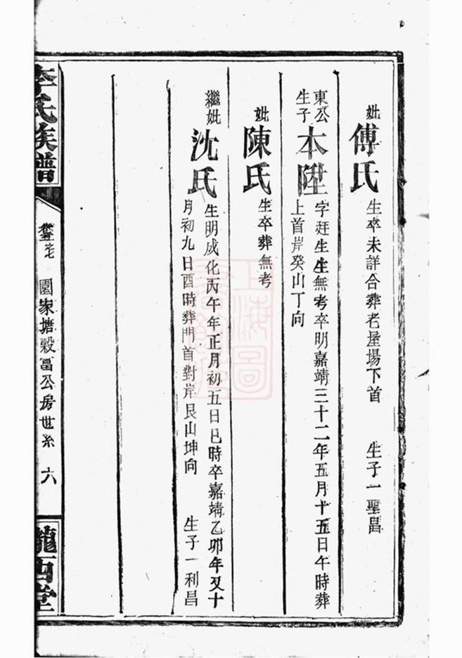 _毛田李祠家乘 version part __