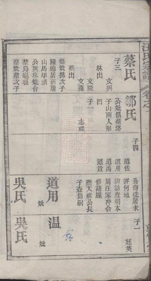 _汪氏宗譜 version __