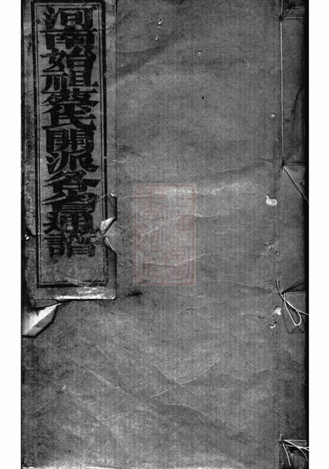 _河南始祖蔡氏開派各省通譜__