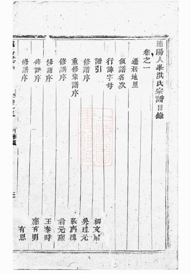 _浦陽人峰洪氏宗譜 version __