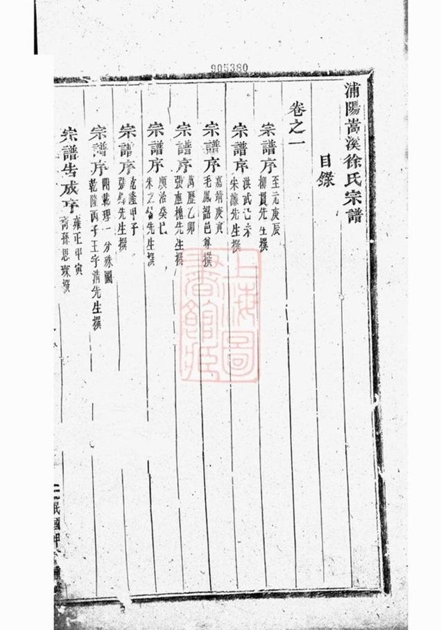 _浦陽嵩溪徐氏宗譜 version part __