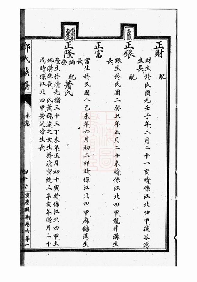 _渝北鄧氏崇孝堂續修族譜 part __