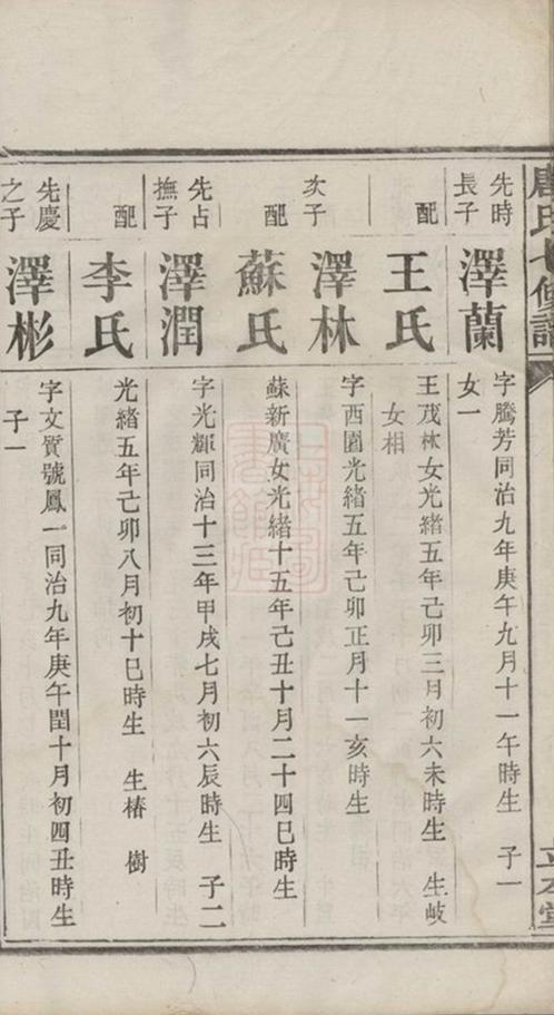 _湘潭唐氏七修宗譜 part __