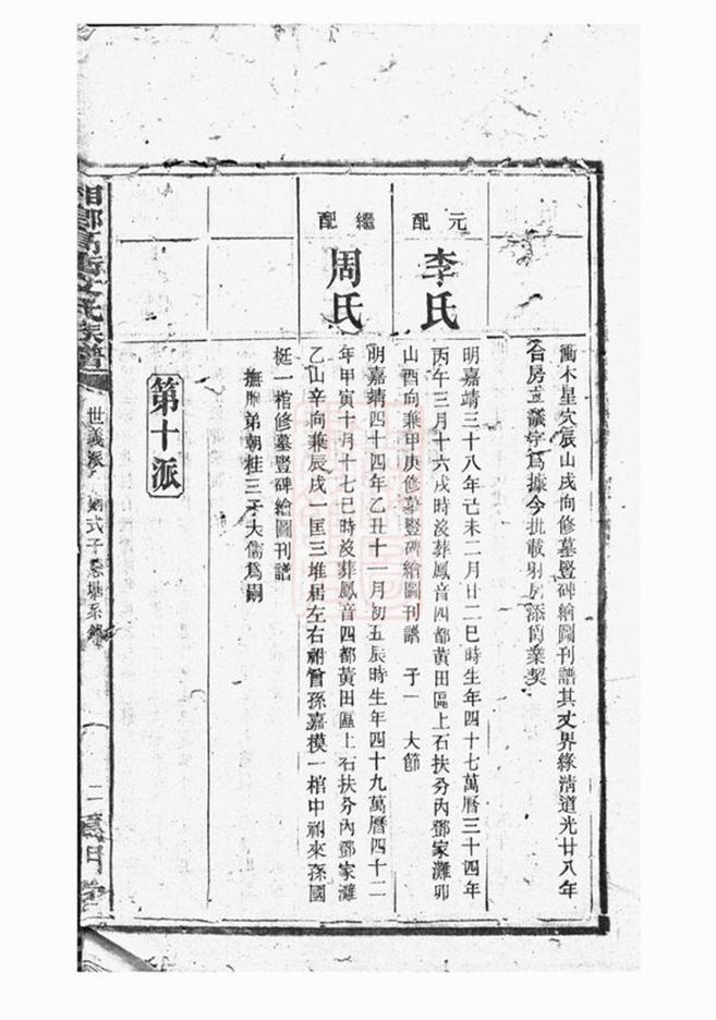 _湘鄉高沖文氏族譜__