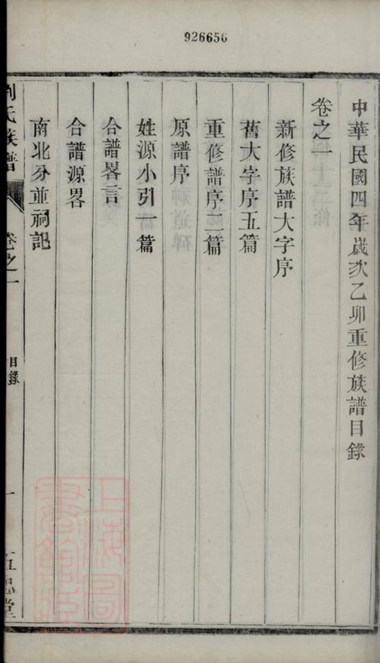 _潤東順江洲劉氏重修族譜 part __