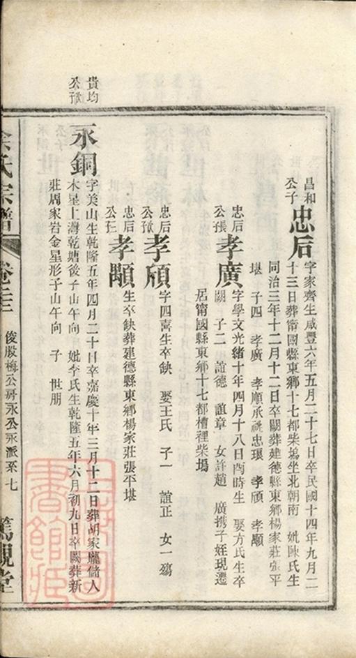 _灊山余氏宗譜 part __