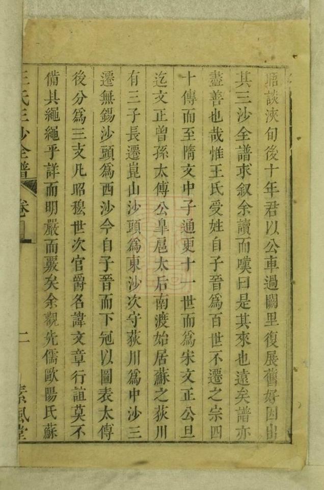 _王氏三沙全譜__