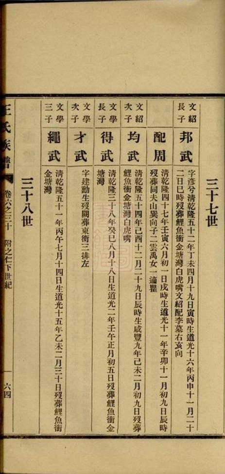 _王氏族譜 version part __