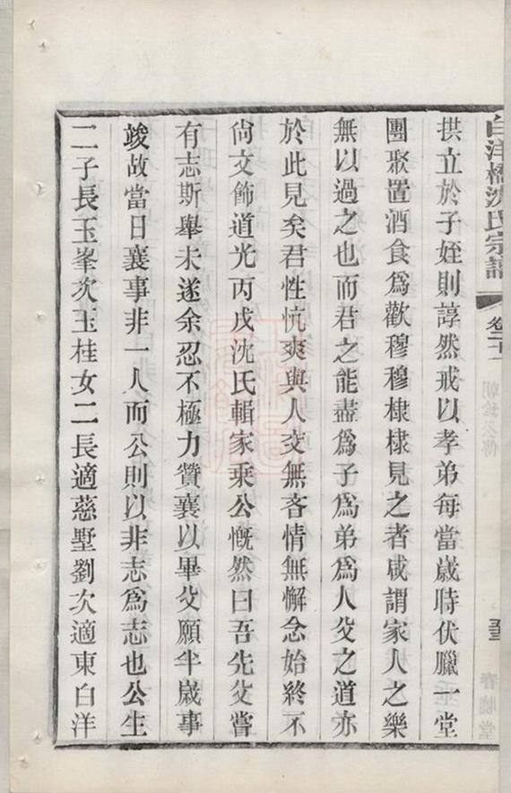 _白洋橋沈氏宗譜 part __