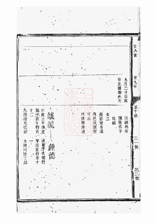 _繆氏七修族譜 part __