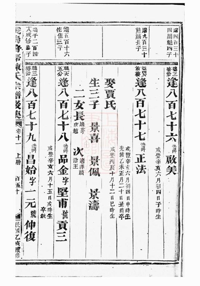 _義烏倍磊陳氏宗譜後集 version part __