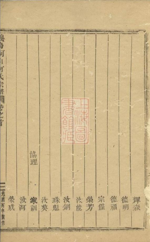 _義烏柯山何氏宗譜 version part __