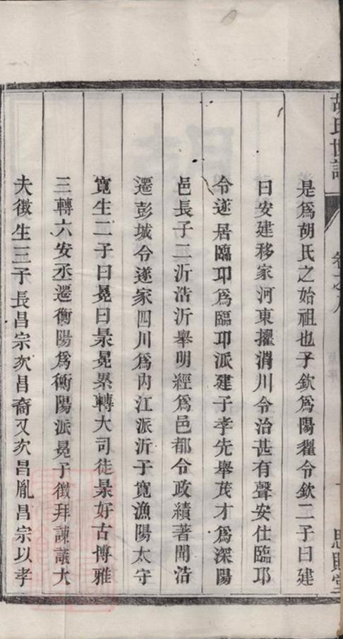 _胡氏世譜 version __