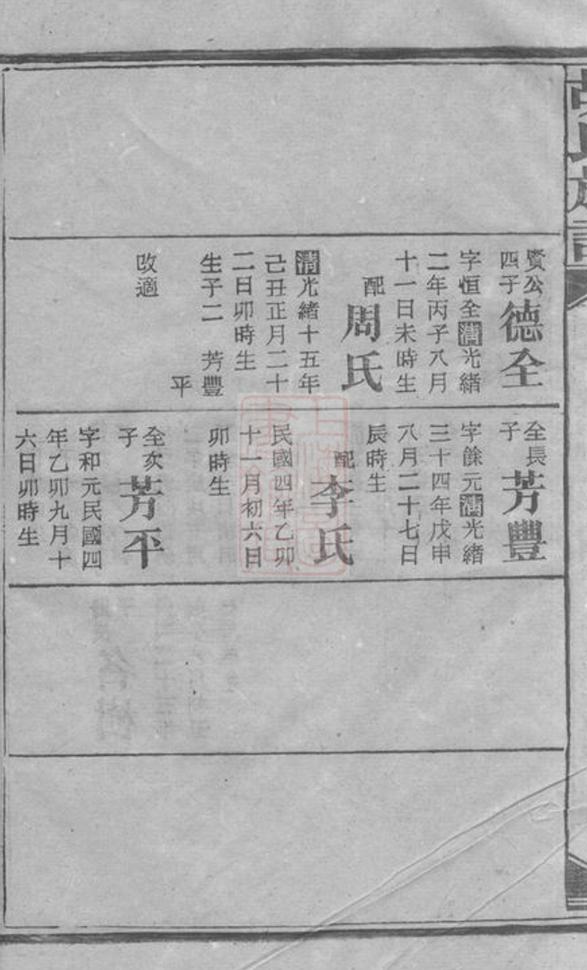 _胡氏族譜 version part __