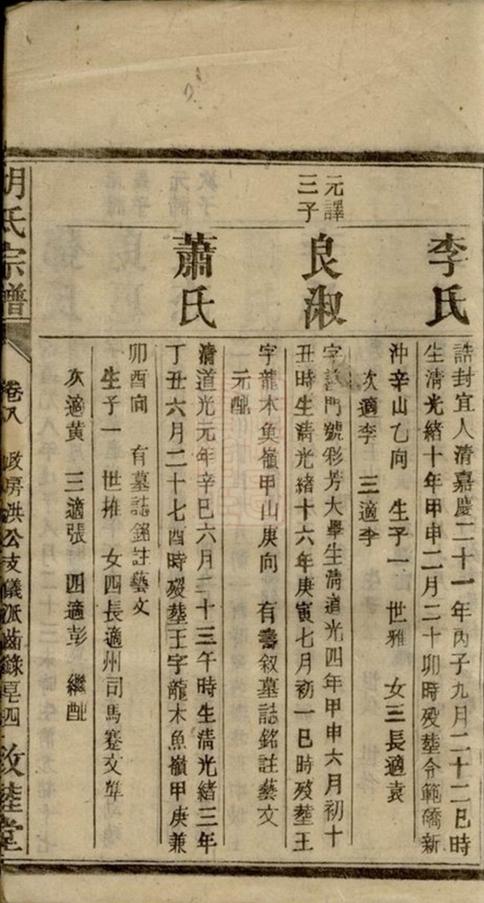 _胡氏續修宗譜 version part __
