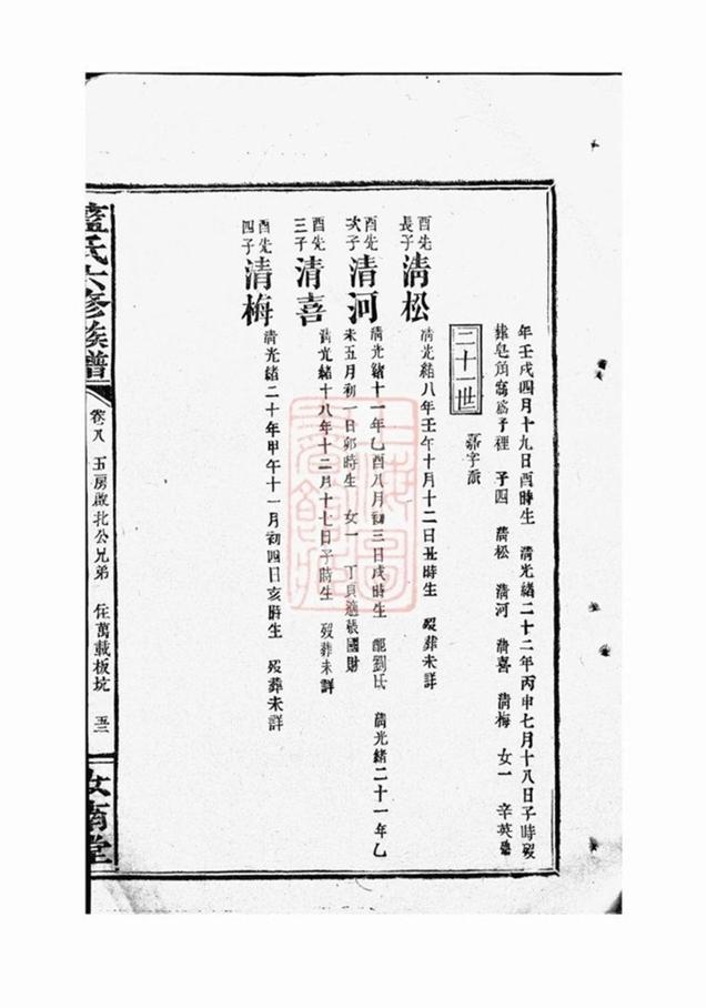 _藍氏六修族譜 part __