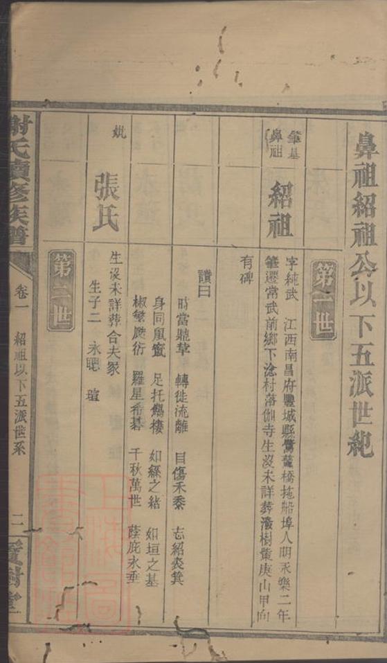 _謝氏續修族譜 version __