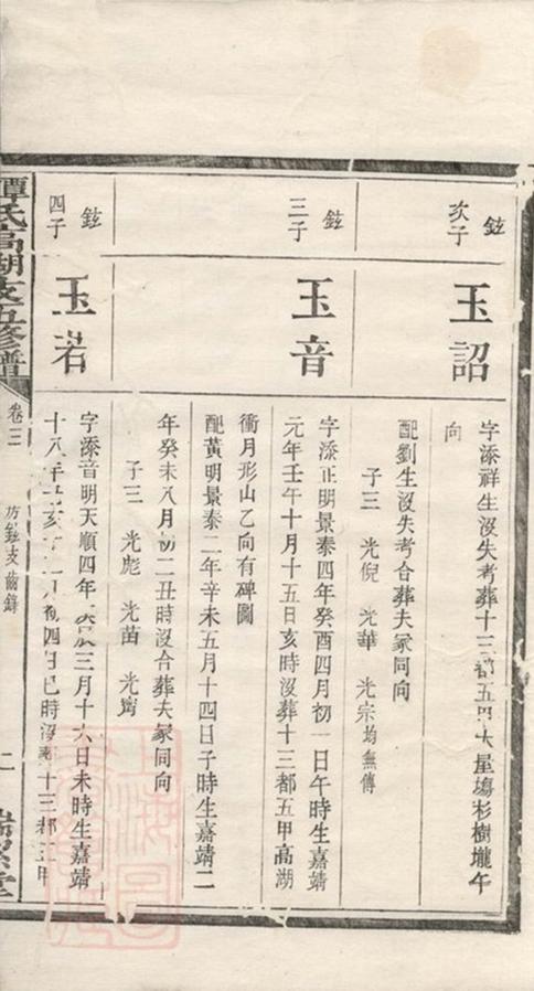 _譚氏高湖沖支五修譜__