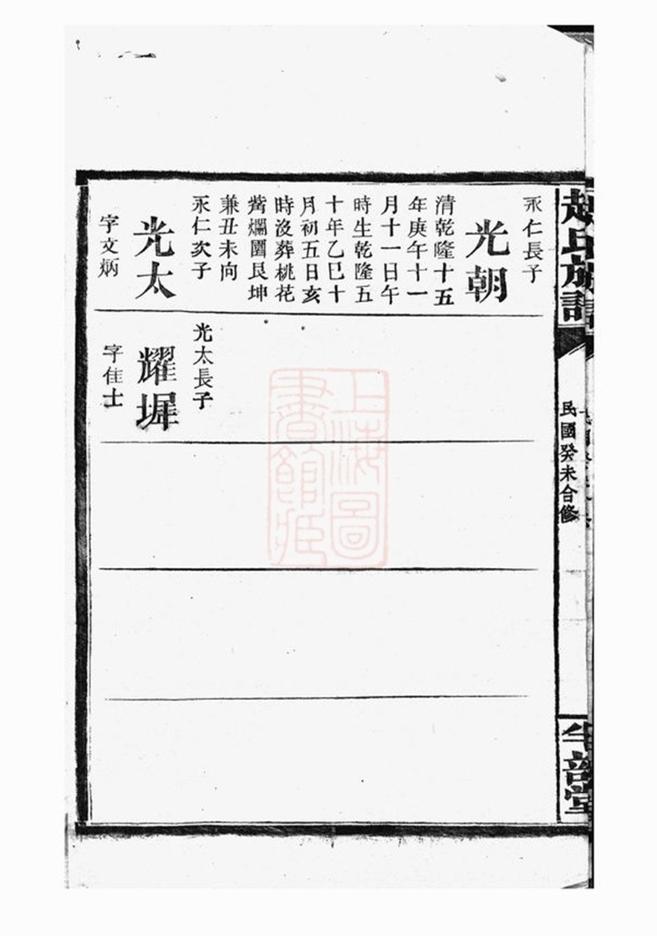 _趙氏族譜 version __