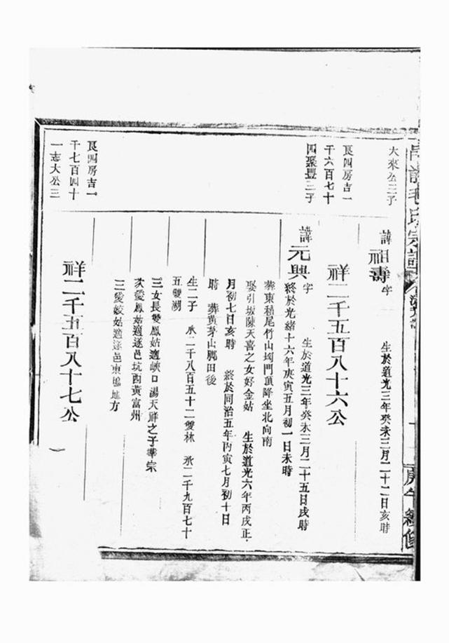 _邑前毛氏宗譜 version part __
