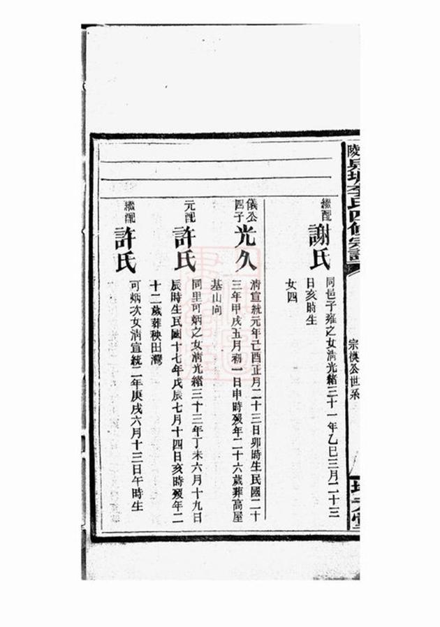 _邵陵泉塘李氏四修宗譜 part __