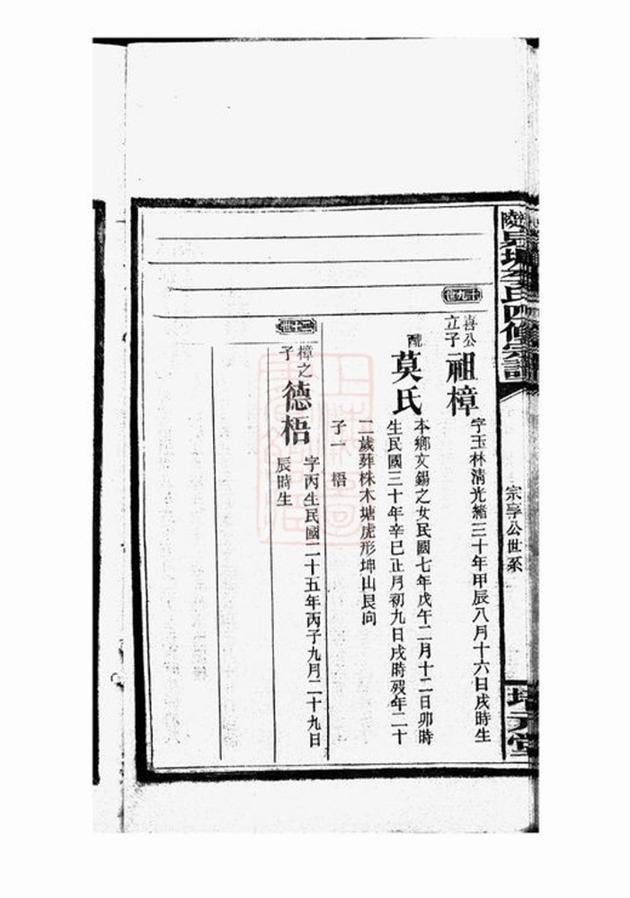 _邵陵泉塘李氏四修宗譜 part __
