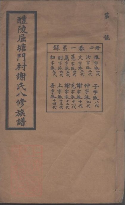 10539 醴陵屈塘門村謝氏八修族譜 1207232130 1.jpg