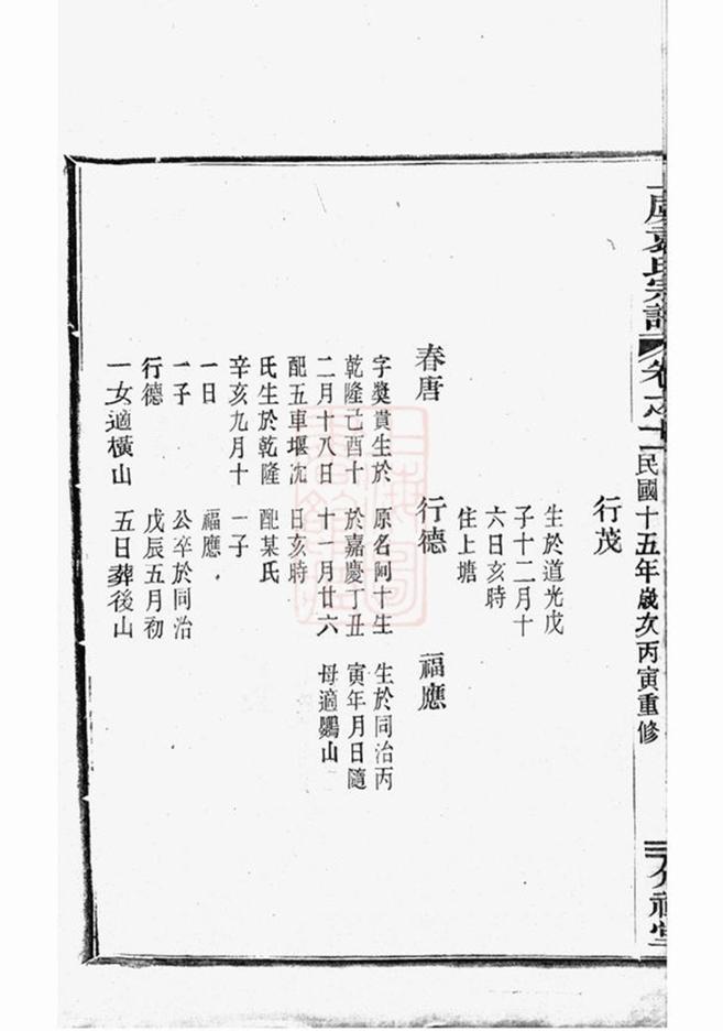_重修上虞小越袁氏宗譜 part __