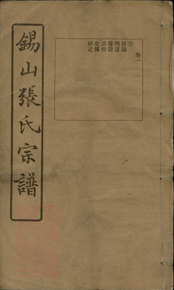_錫山張氏宗譜 version __