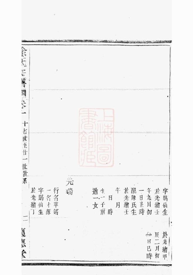 _錫山徐氏宗譜 version __