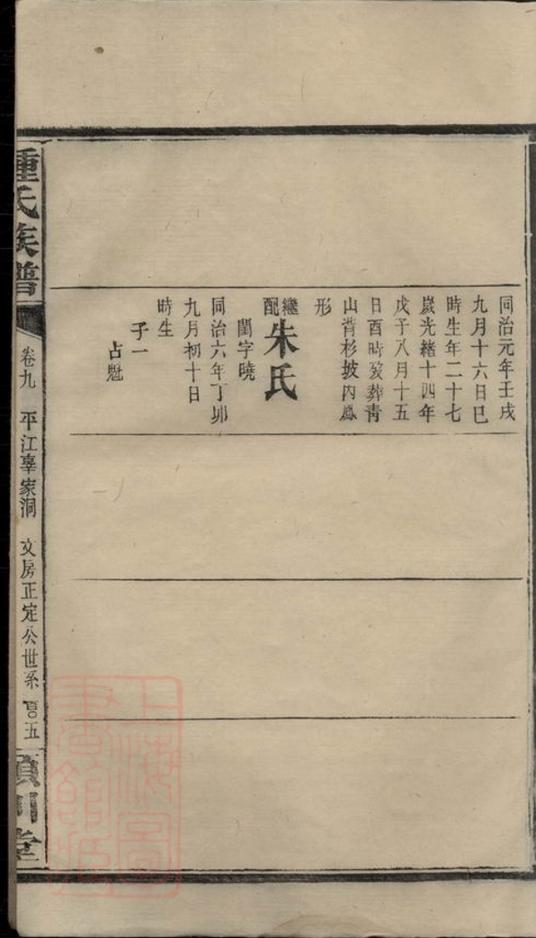 _鍾氏族譜 version part __
