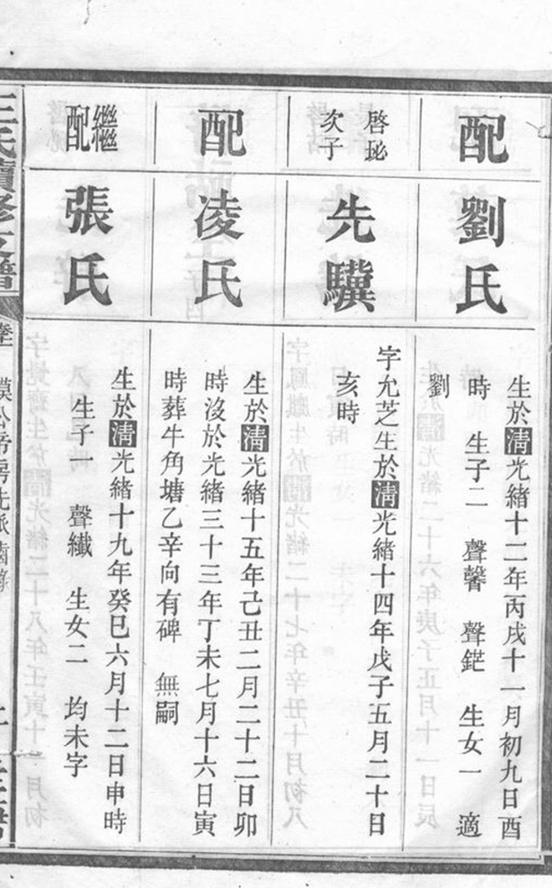 _長沙圭塘王氏第三房續修支譜__