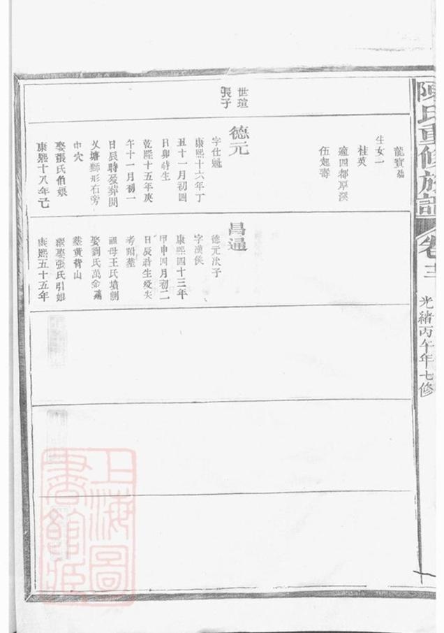 _陳氏重修族譜 version part __