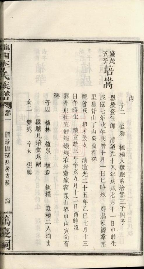 _隴西李氏族譜 version part __