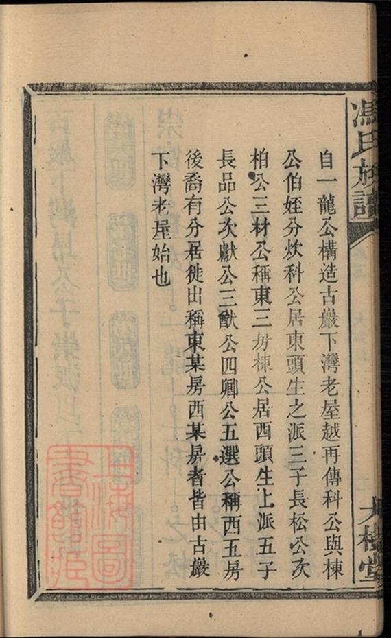 _馮氏族譜 version part __