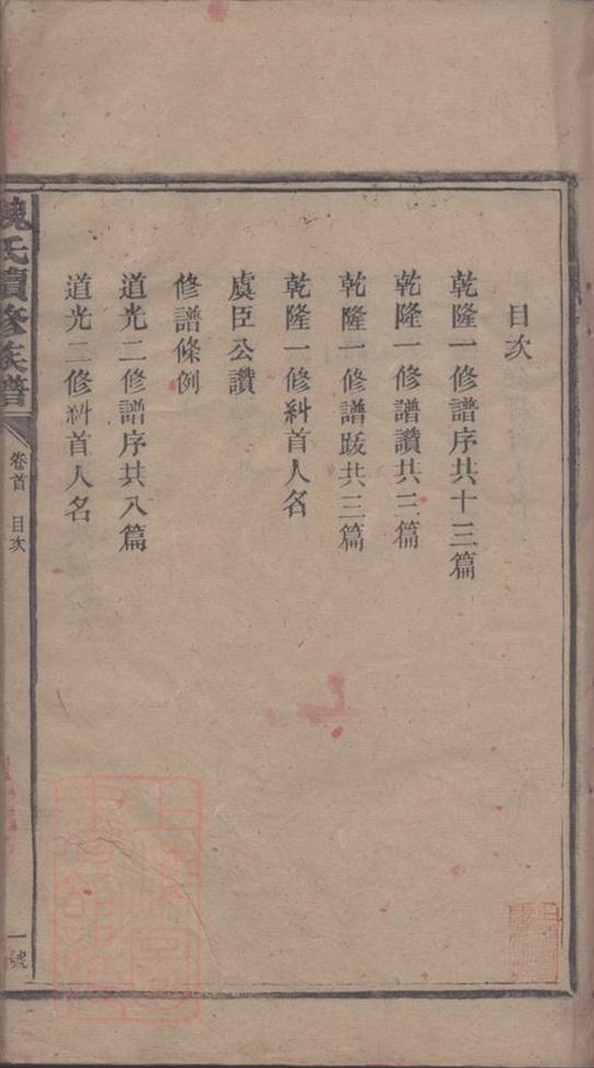 _魏氏續修族譜 part __