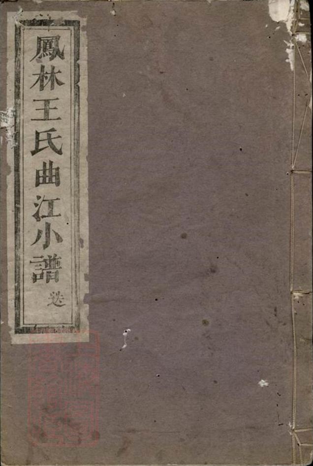 _鳳林王氏曲江小譜__
