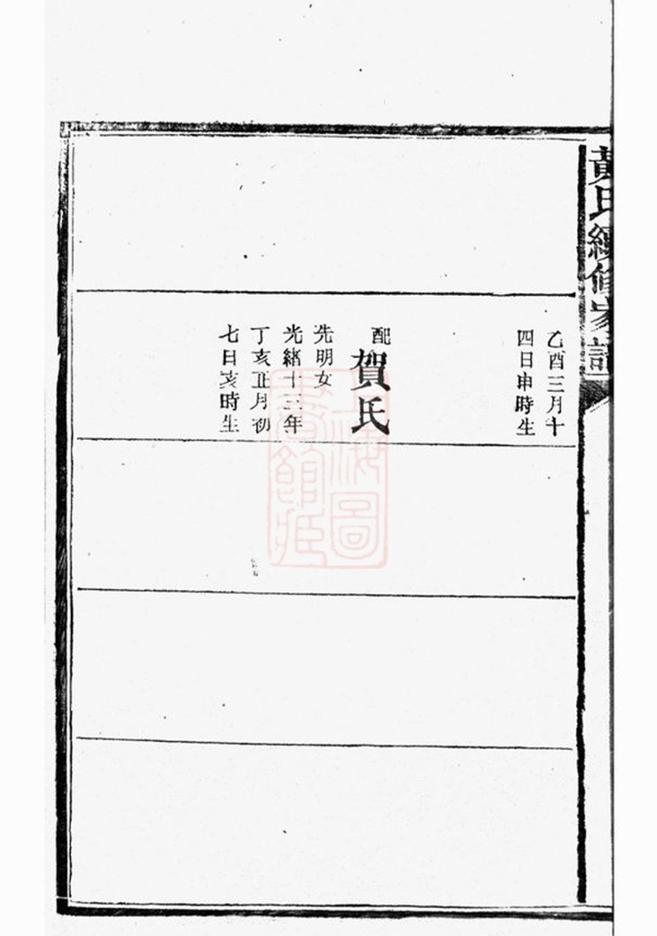 _黃氏續修家譜 part __