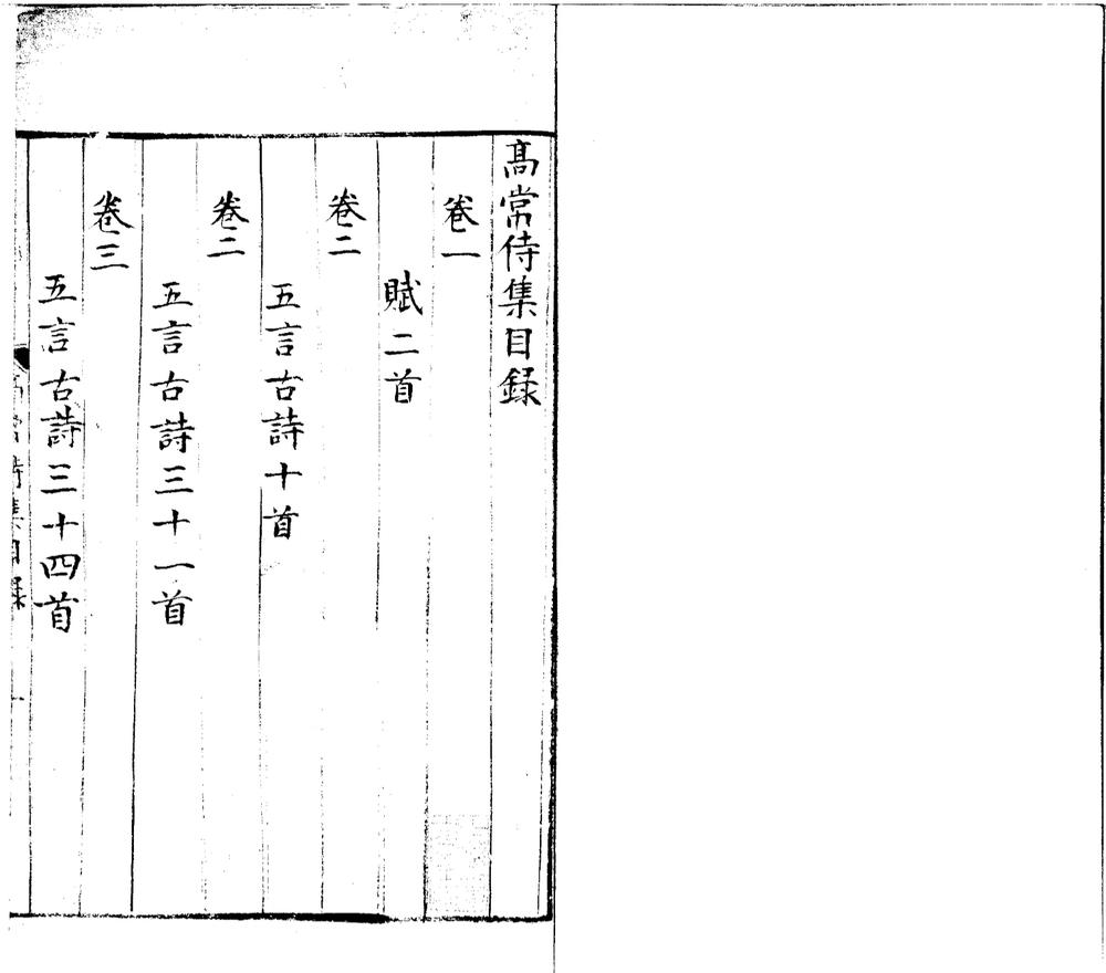 高常侍集八卷