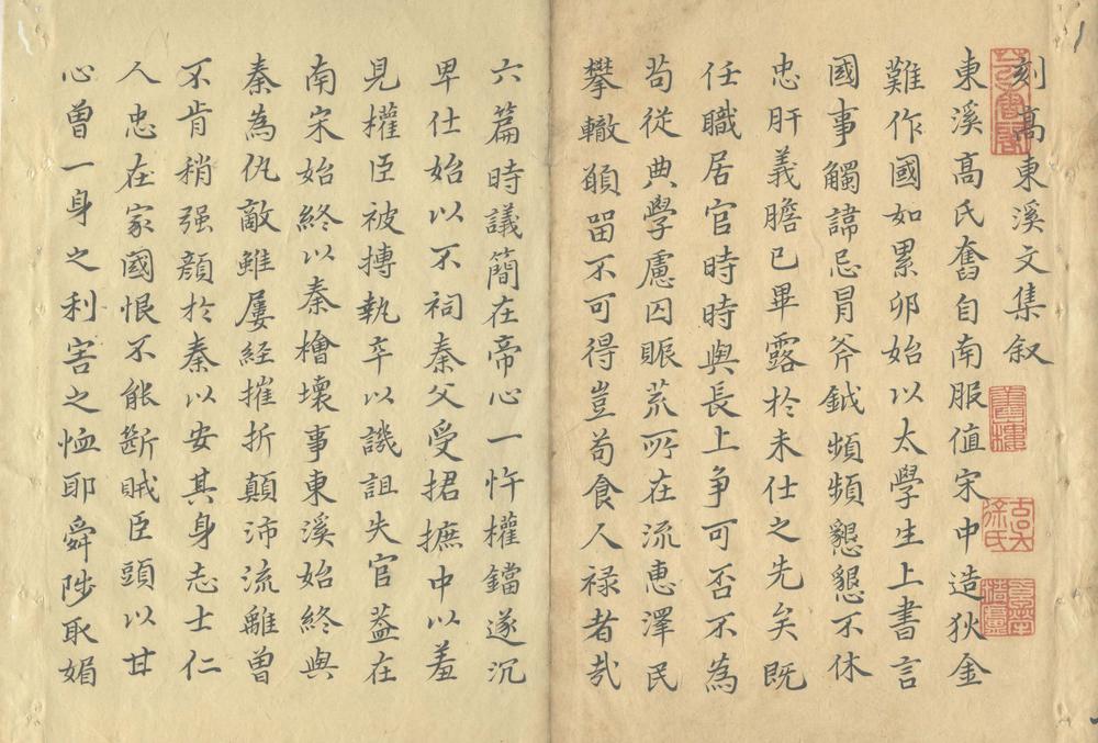 高东溪先生文集不分卷