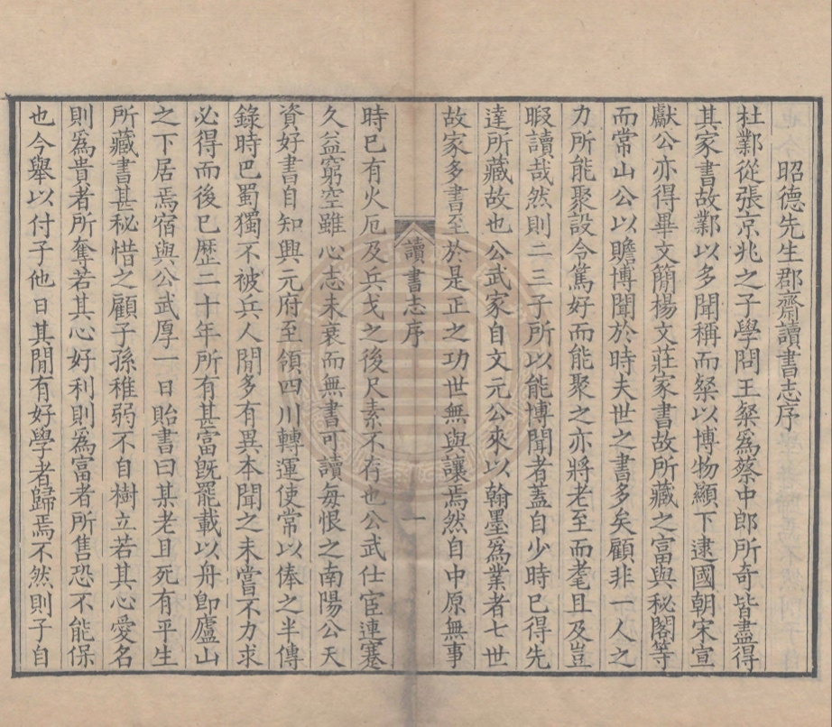 《昭德先生郡齋讀書志二十卷》(宋)晁公武撰