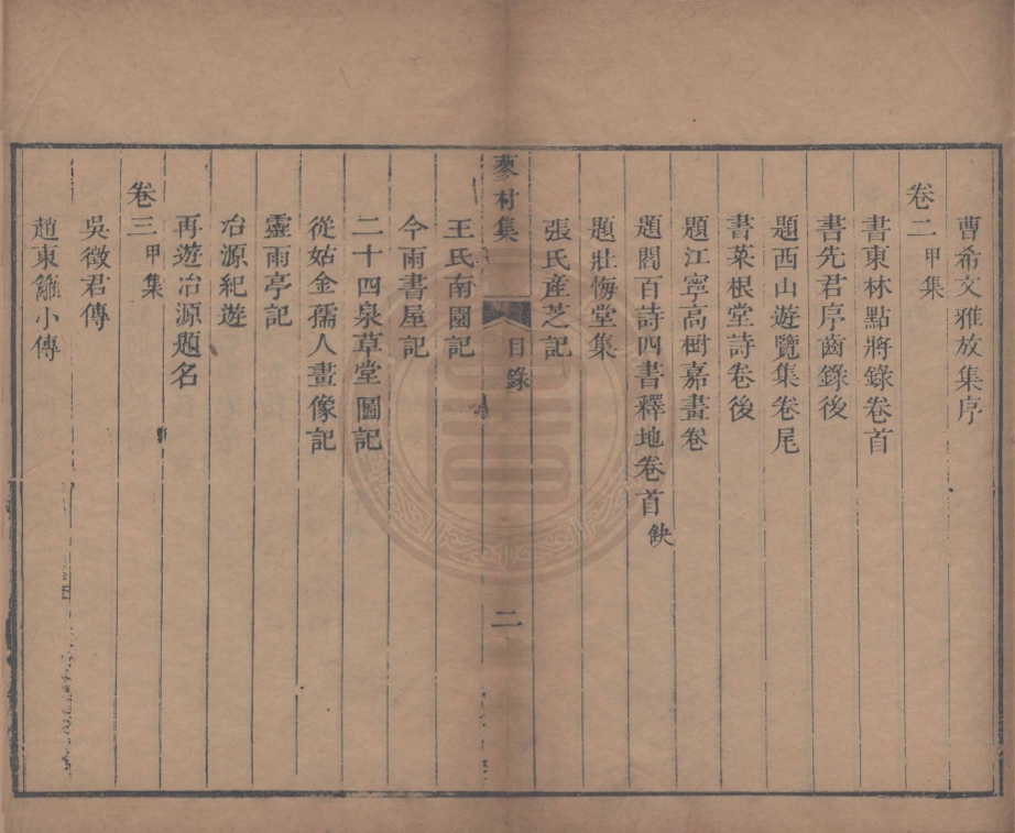 《蓼村集四卷》(清)王苹撰(清)胡德林編定(清)盛百二參訂