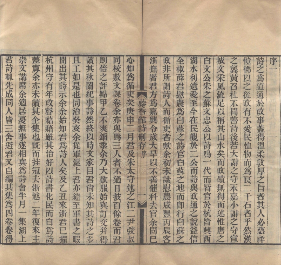 《藤香館詩刪存四卷》(清)薛時雨撰