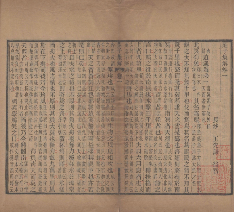 《莊子集解八卷》(清)王先謙撰