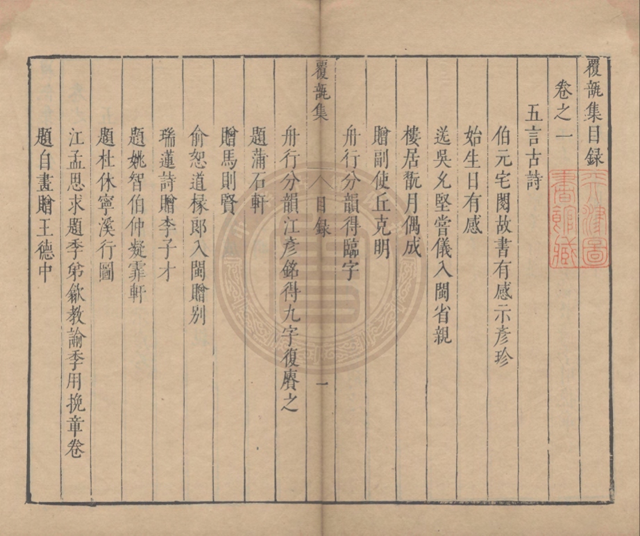 《覆瓿集八卷》(明)朱同著