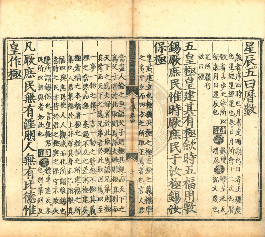 《書集傳六卷書圖一卷》(宋)蔡沈集傳&朱子說書綱領一卷(宋)朱熹撰