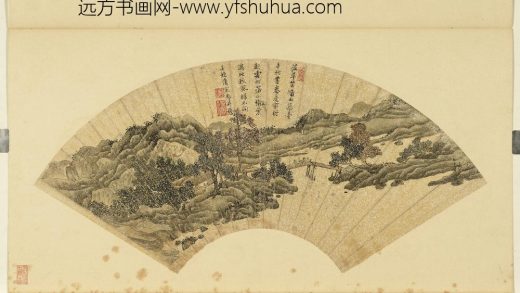 明人画扇（元）册 明唐寅满地秋风.jpg