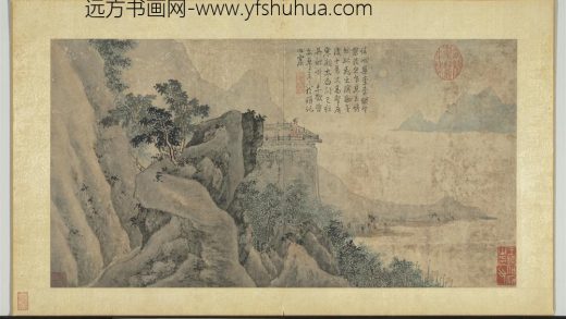 明唐寅摹古画册 崇台观月.jpg